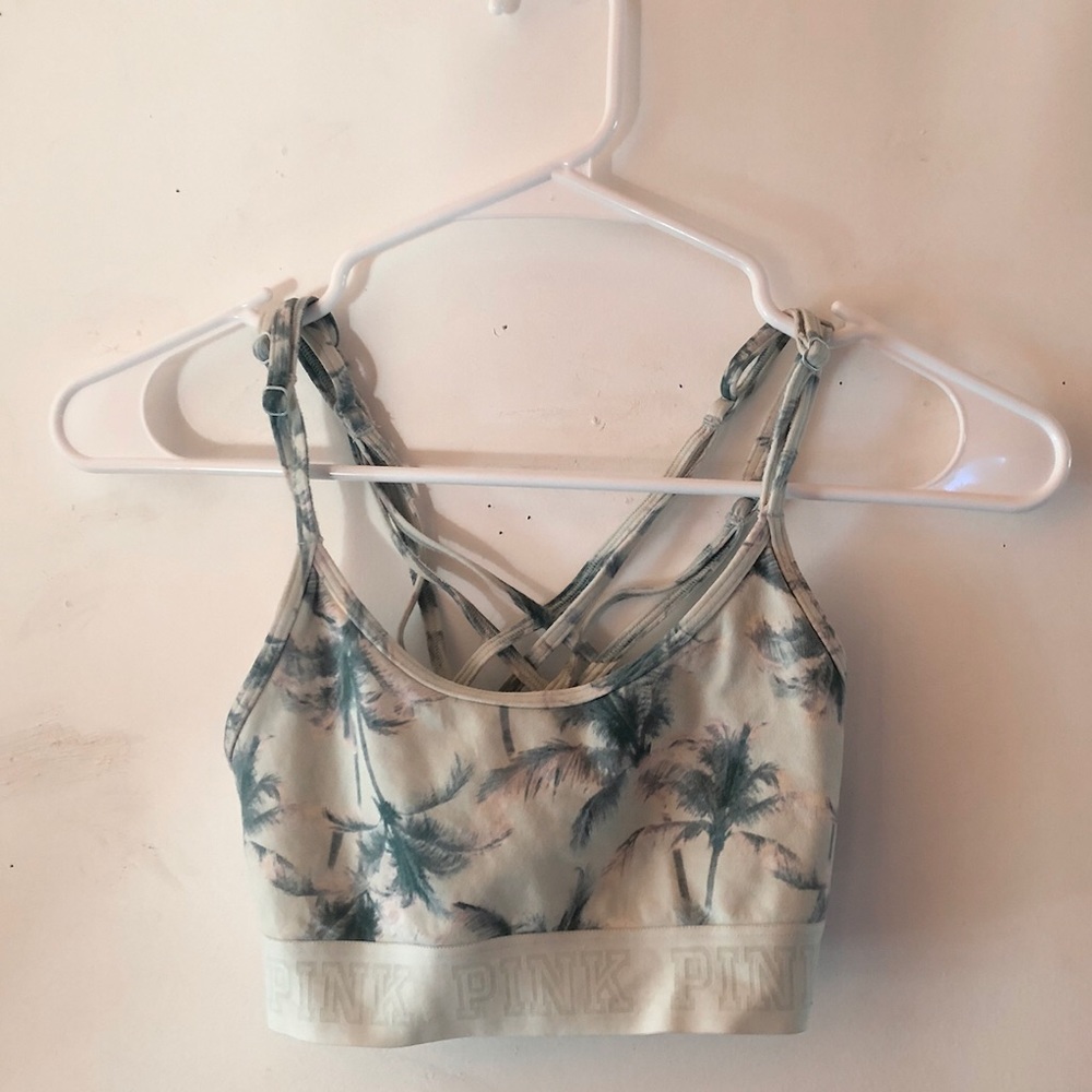 VS PINK Palm Tree Sports Bralette